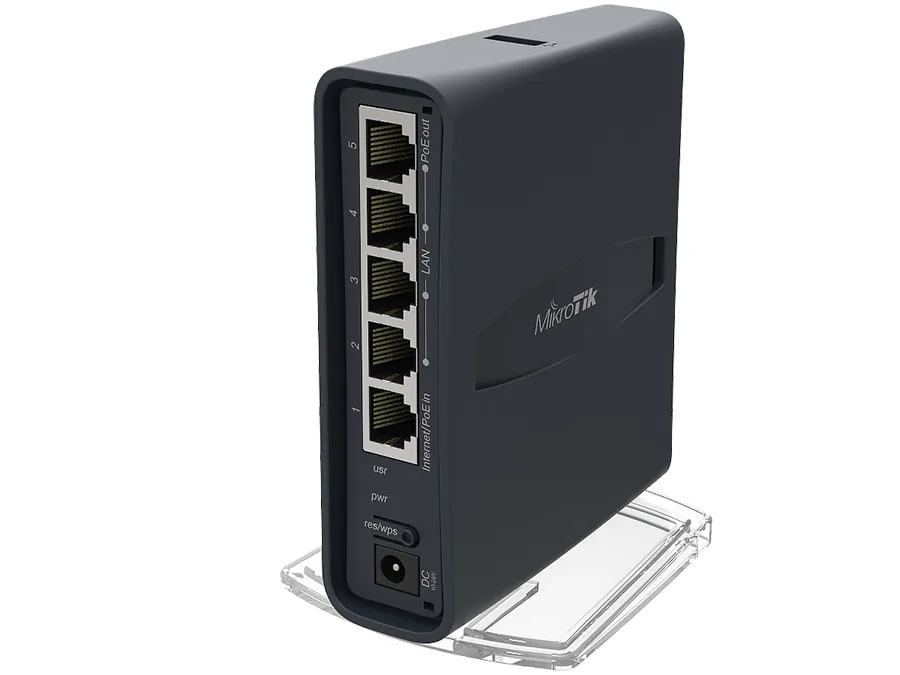 MikroTik hAP ac Lite Tower 5 Port Ethernet 750Mbps WiFi 5 Router