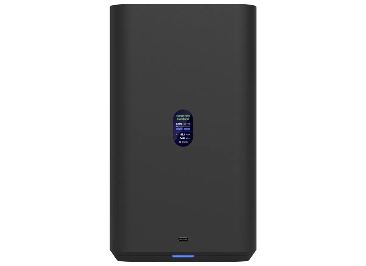 Ubiquiti UniFi Black UNAS 2.5Gbps Ethernet 2x 3.5" HDD bays