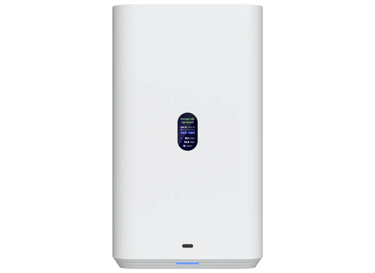 Ubiquiti UniFi White UNAS 2.5Gbps Ethernet 2x 3.5" HDD bays