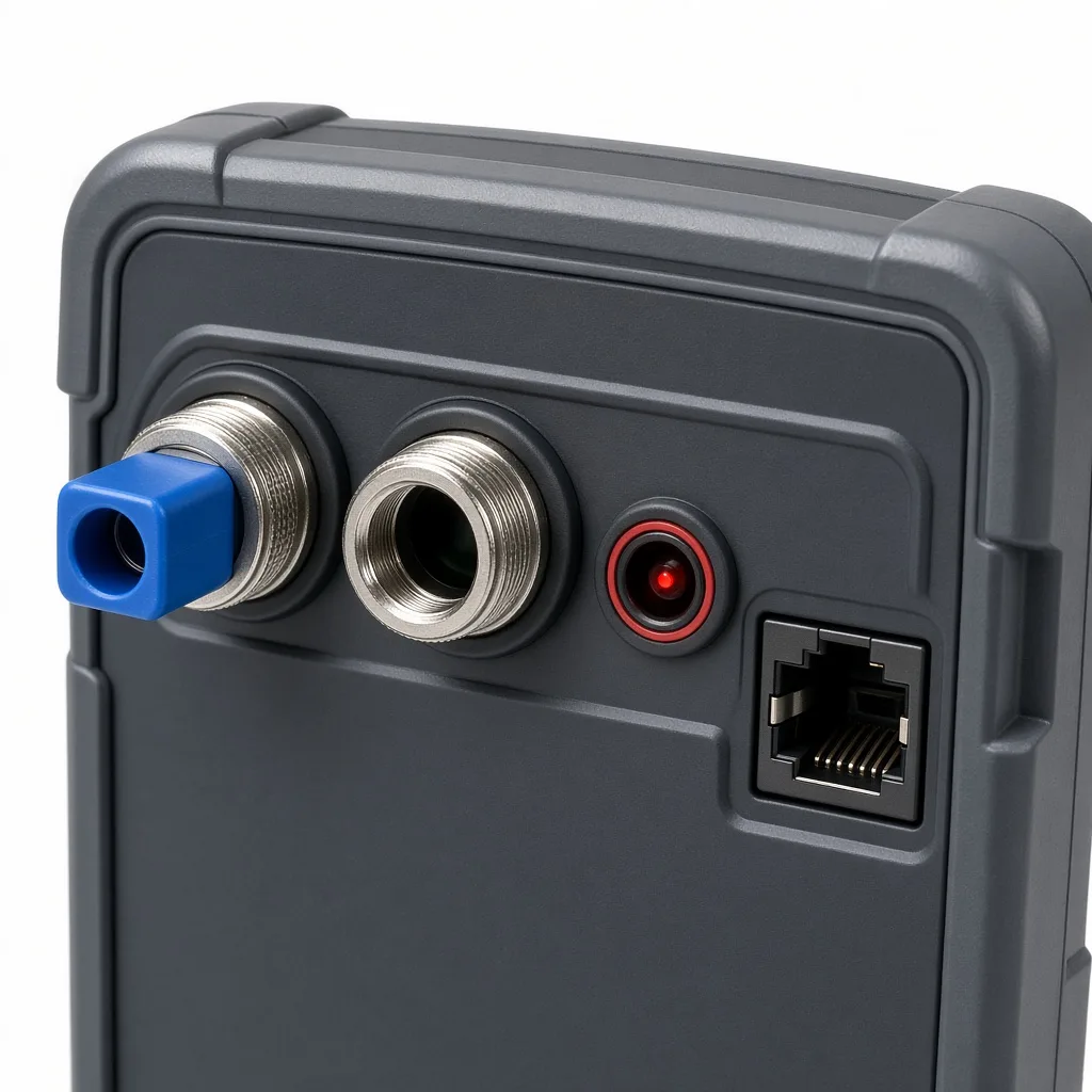 Mini OTDR optical test ports