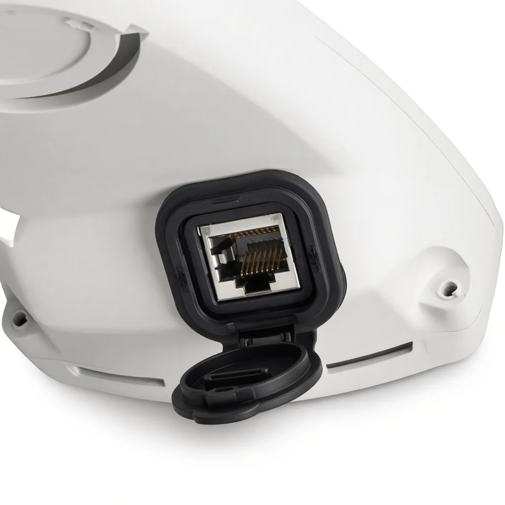 PoE network port on an outdoor access point
