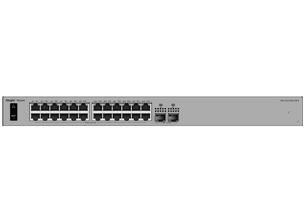 Reyee 24 Port Gigabit 2x 2.5G SFP Smart Managed Switch