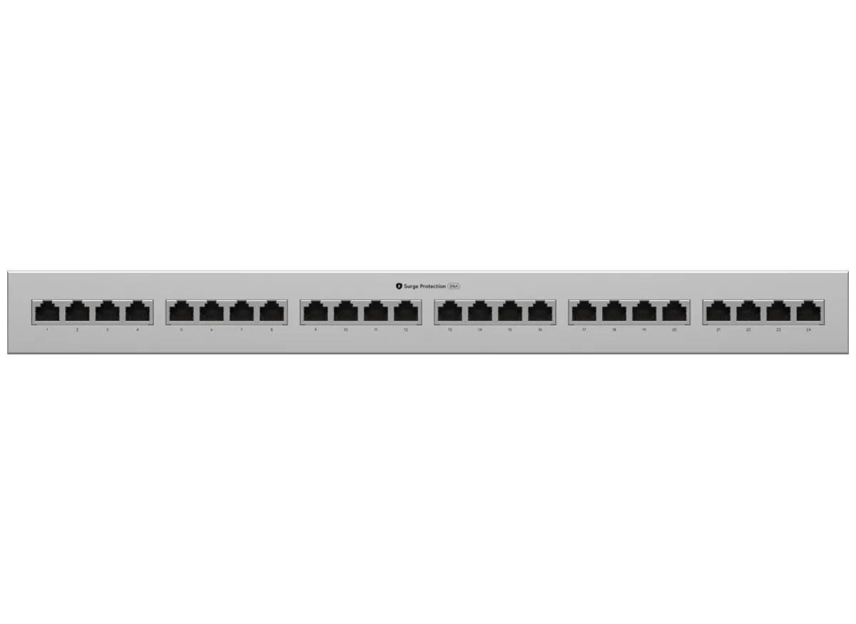 Ubiquiti UniFi 10Gbps PoE++ 24 Port Ethernet Surge Protector